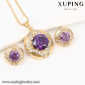 60162 Xuping fashion beautiful Italian gold plated wedding jewelry sets